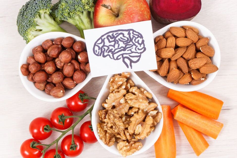 pähkinät ja vihannekset ovat hyviä muistille ja aivoille